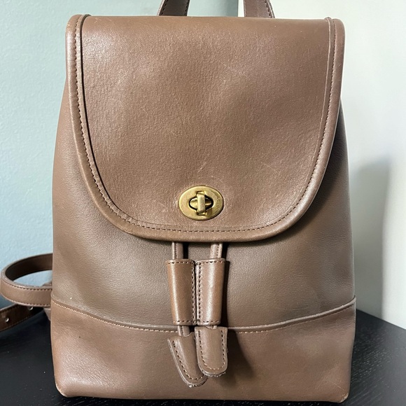 Vintage Coach Leather Backpack - Picture 2 of 9